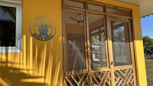 Sunset view from Lago Bay vacation homes near Santa Catalina, Panama