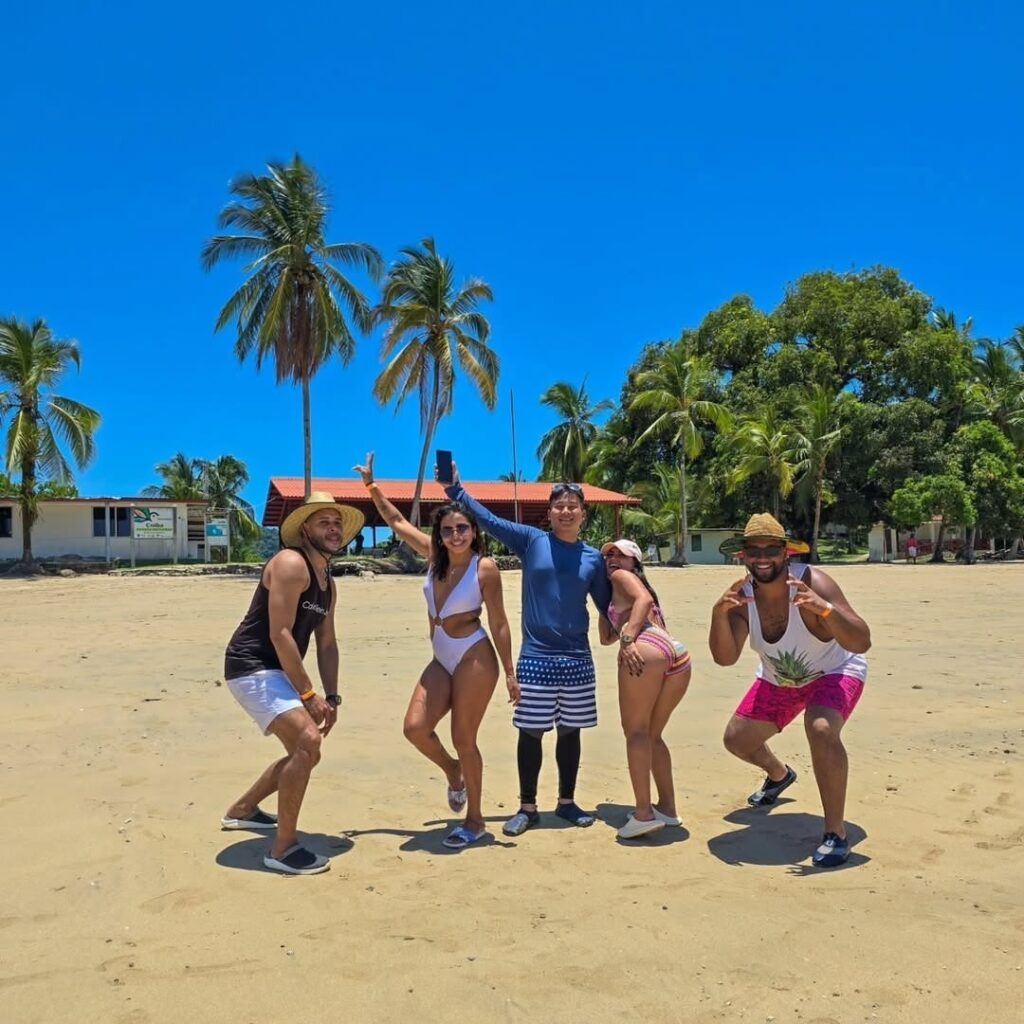 Underwater camera capturing reef photo in Coiba